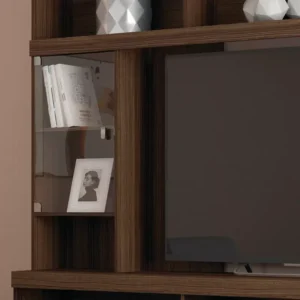 Classic Dark Brown Grand Media Center and LCD Floor Unit - Image 2