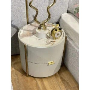 Turkish Blue and White Floral Upholstered Bed with Extended Fluted Headboard - Image 3