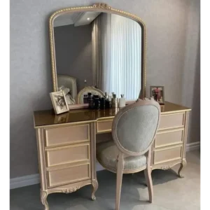 Ornate Classic Luxury Polish Bed with Tufted Headboard and Matching End Bench - Image 2