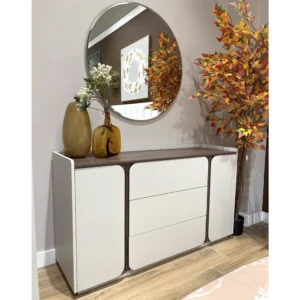 Turkish Style Fabric Bed with Extended Vertical Channel Headboard - Image 3