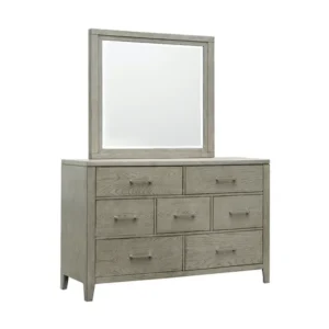 Classic Minimalist Half Polish Fabric Bed in Dark Brown and Grey - Image 3