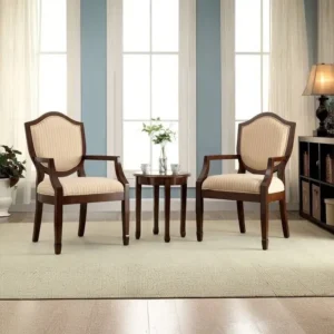 Classic Beige Leather Rite Deep Seated Two Seater Fabric Sofa - Image 1