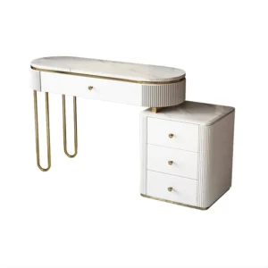 Opulence Turkish Style White and Gold Dressing Table - Image 2
