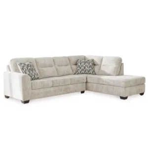 Large L-Shaped Sectional Sofa in Off-White Textured Jute - Image 1