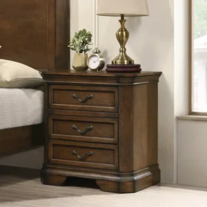 Classic Solid Wood Polish Bed with Traditional Carved Details - Image 2