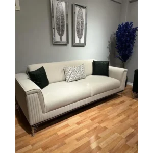 Luxury Turkish Green Velvet Sofa Set with Gold Metallic Legs - Image 2