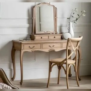 Luxury French Provincial Polish Bed with Carved Gold Accents - Image 2