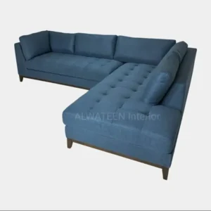 Azure Tufted L-Shaped Sectional Sofa - Image 3
