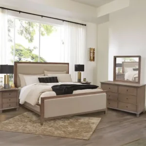 Manor House Classic Light Brown Polish Wood Bed Set - Image 1
