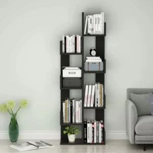 KNIGHT Geometric Shape Bookshelf – Black - Image 2