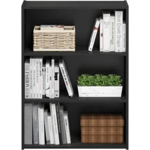 FAMBILO Compact 3-Shelf Storage Rack – Black - Image 2